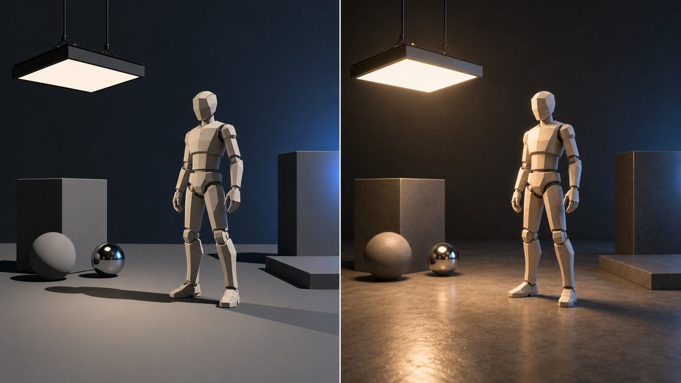 Comparacion visual entre rasterizacion y path tracing