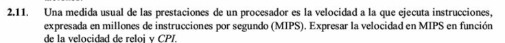 Ejercicio 2.11 de Stallings 7