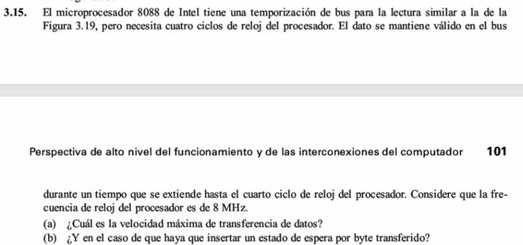 Ejercicio 3.15 de Stallings 7