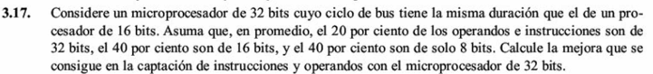 Ejercicio 3.17 de Stallings 7