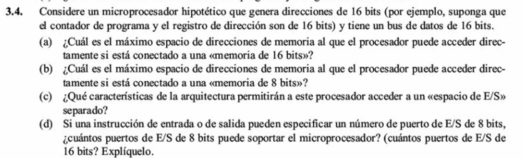 Ejercicio 3.4 de Stallings 7