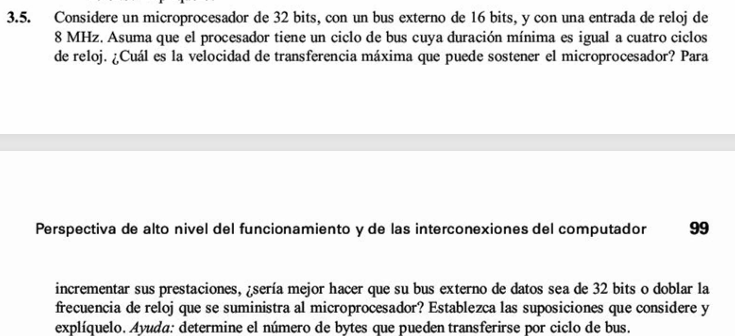 Ejercicio 3.5 de Stallings 7